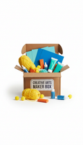Creative arts maker box with clay