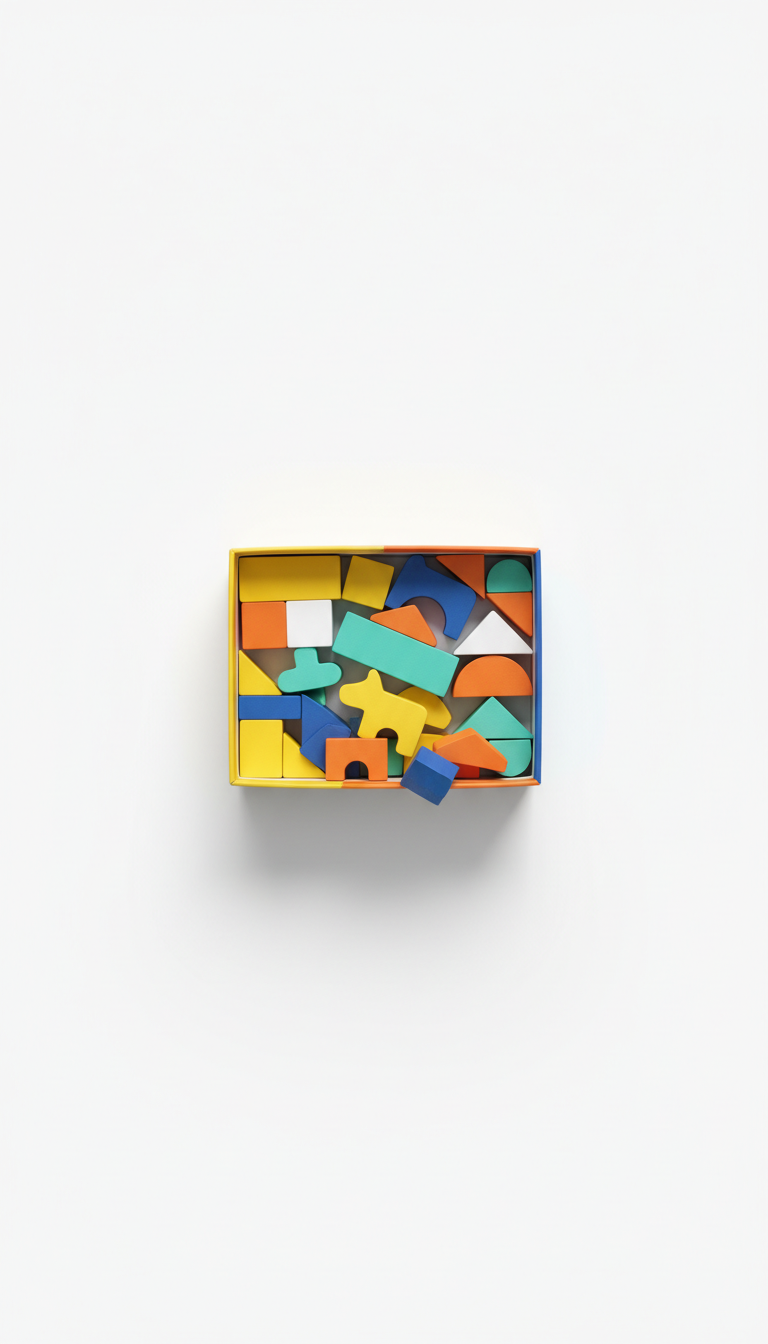 Colorful world discovery pack with global puzzles